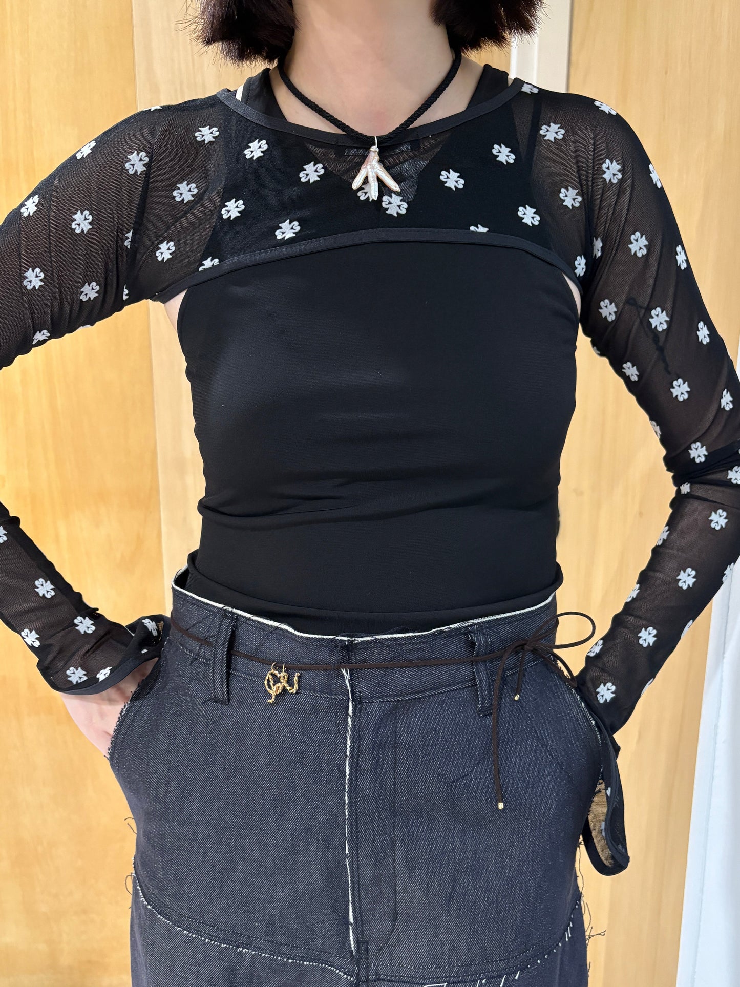 LE MOON 爪型珍珠項鍊