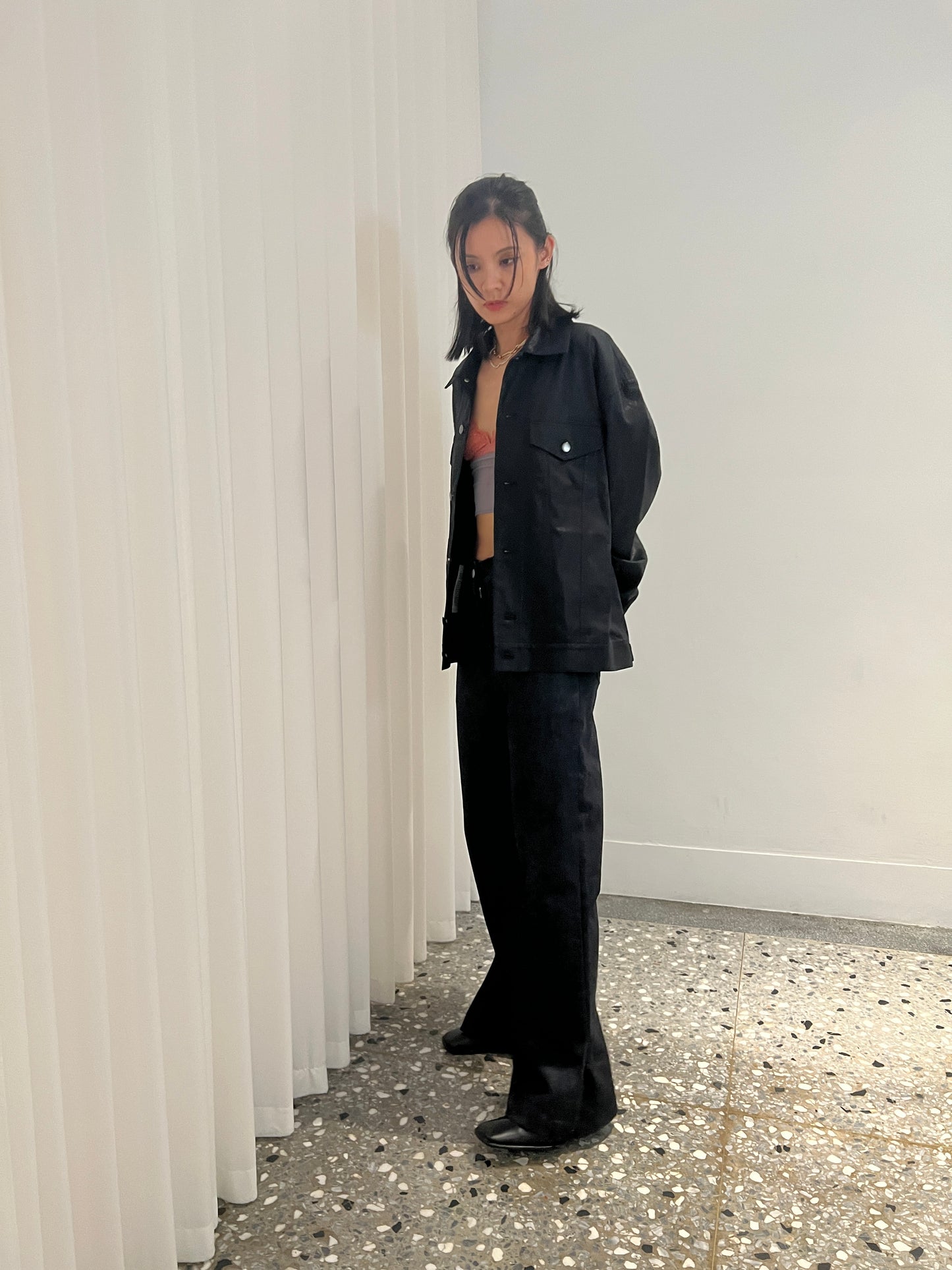 arc us arkus 光澤牛仔外套