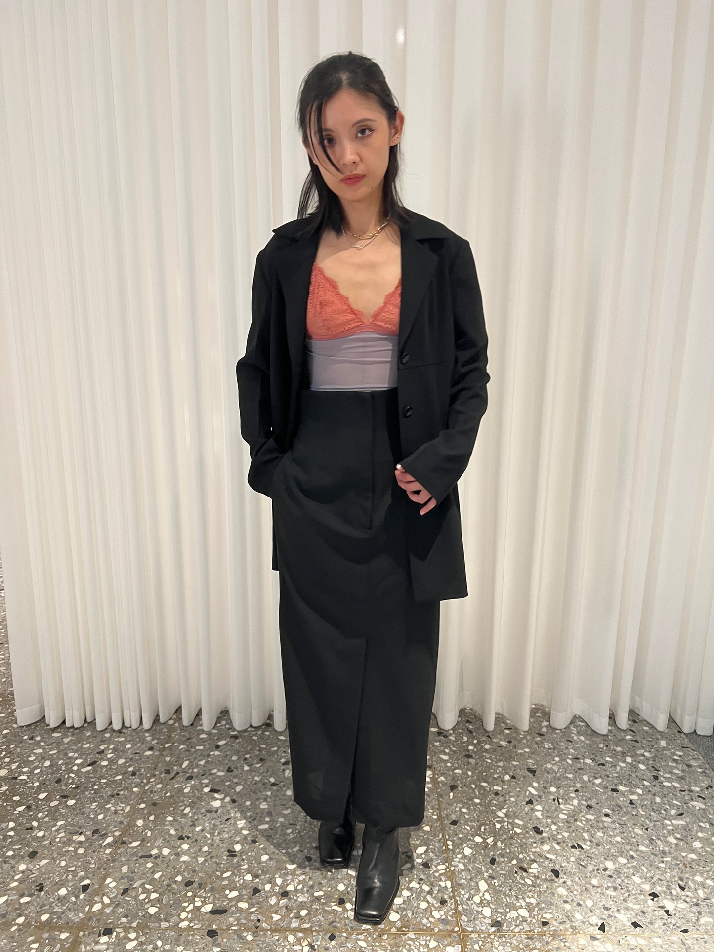 arc us arkus 弧線高腰裙