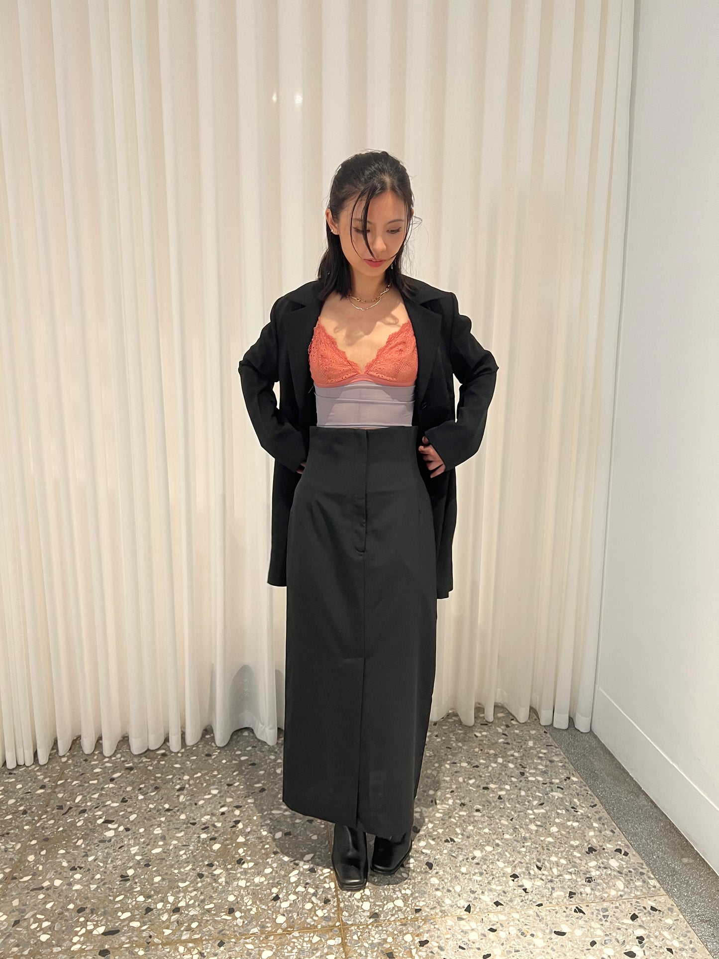 arc us arkus 弧線高腰裙