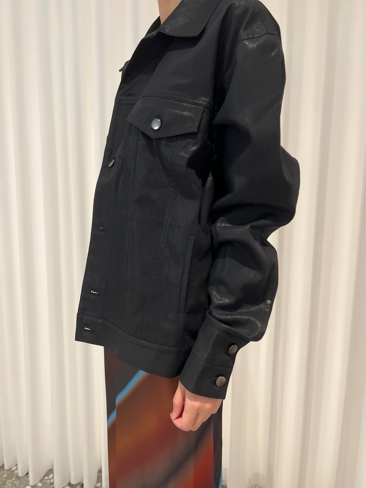 arc us arkus 光澤牛仔外套