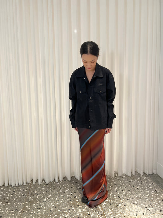 arc us arkus 光澤牛仔外套