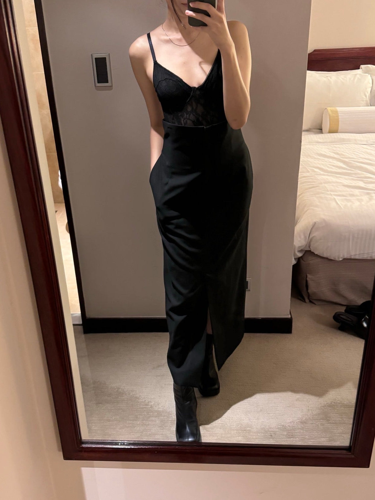 arc us arkus 弧線高腰裙